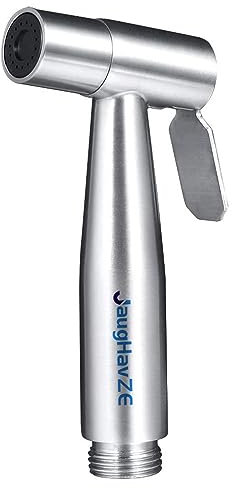 Hand Held Toilet Bidet Sprayer Head Stainless Steel Bathroom Shower Bidet Tap Spray Shattaf Toilet Cleaning Faucet Silver