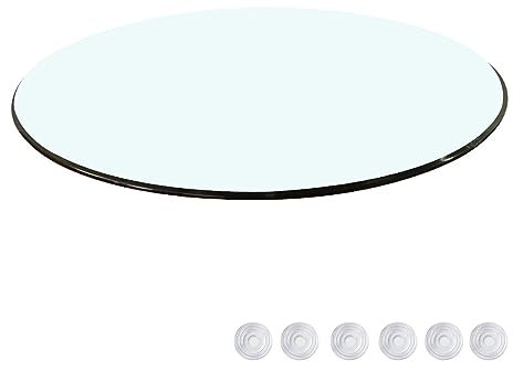 Cristal Redondo Tablero De Mesa Templado, Vidrio Templado, Tablero Redondo De Vidrio Templado De Seguridad, Mesa Redonda De Vidrio Templado Transparente, 35CM 45CM 50CM 90CM 100CM