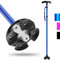 RUNZI Folding Cane with Led Light, Adjustable Canes and Walking Sticks for Arthritis Disabled and Elderly (Blue)…