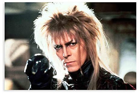 Labyrinth – David Bowie, klassisches Filmposter auf Leinwand, Schlafzimmer, Dekoration, Sport, Landschaft, Büro, Raumdekoration, Geschenk, ungerahmt, 20 x 30 cm
