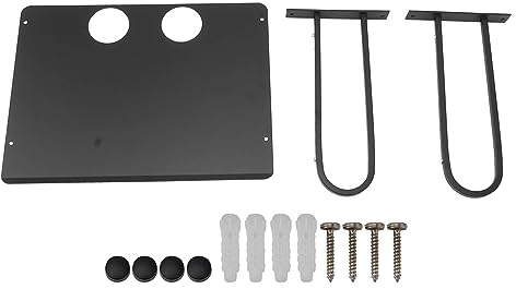 Gsycle Étagère TV, Support DVD, Ensemble De Plateaux TV, Boîte De Câble, Support Mural, étagères DVD, étagère pour Disques, Support Mural en Alliage D'aluminium, étagère Murale pour la Maison(01)