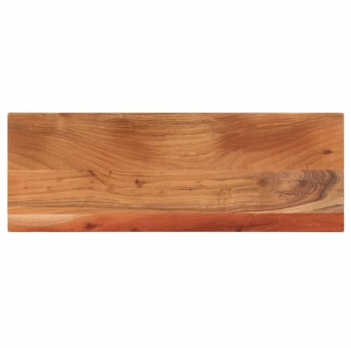 vidaXL Tischplatte, Holzplatte Rechteckig, Massivholzplatte für Bartisch Beistelltisch Esstisch, Ersatztischplatte, 80x30x2,5cm Akazienholz