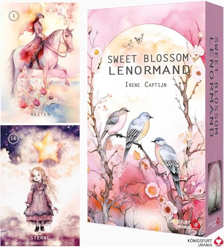 Sweet Blossom Lenormand (Lenormandkarten auf Deutsch): 36 Karten plus 2 zusätzliche Karten