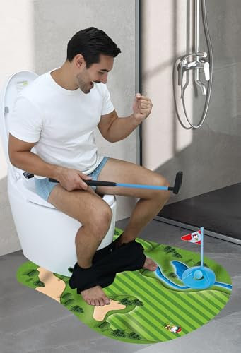 2024 New Glow in The Dark Toilet Golf, Toilet Games Mini Golf, Gag Gifts, Mens Gifts Ideas, Gifts for Men Unique,Funny Christmas Novelty Gifts, Dad for Men Husband