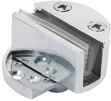 Pivots de porte en verre sans perçage - Charnière en alliage de verre - Charnière de serrage unique pour salle de bain, cuisine, armoire de douche