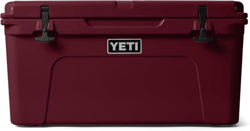 YETI Tundra 65 Cool Box, Insulated Hard Cooler, Wild Vine Red