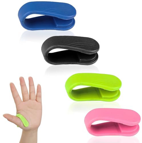 4 PCS Akupressur Klammer,Handklammer Akupressur Clip,Skills Panikattacken,Panikattacken Hilfsmittel,Massage Clip für Kopfschmerzen Stress Angstzustände Verspannungen,Tragbar - 4 Farbe