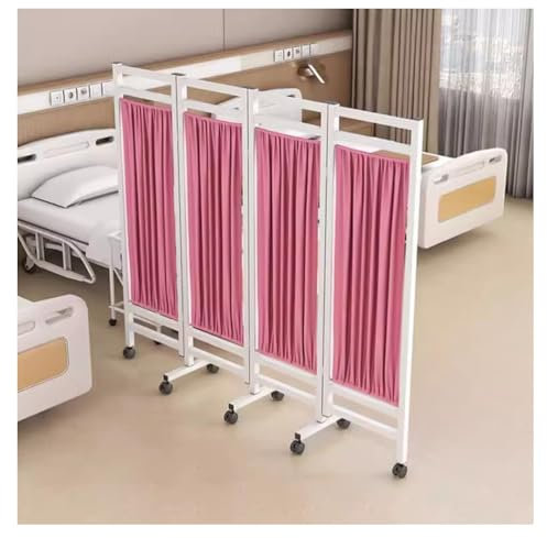 DLAZUM Paravent de confidentialité Pliable, 6 Pieds de Haut, paravent de séparation de pièce, paravent de confidentialité médical sur roulettes pour Maison de Retraite, Clinique médicale, Spa, labo