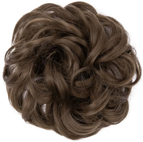 EIYVPRA Capelli Chignon Finti Capelli Veri Elastico Posticcio Per Capelli Sintetici Extension Per Chignon Coda di Cavallo Per Donna Ragazze