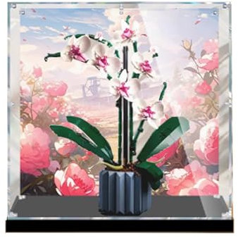 DANRUN Acryl-Vitrine, kompatibel mit Lego 10311 Orchideen-Modell, Schutz, staubdicht, transparent, Displaybox, Vitrine