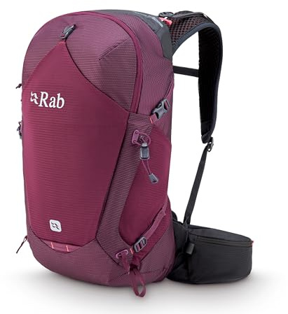 Rab Women's Protium ND 25-Liter Lightweight Backpack - Comfortable Daypack for Hiking & Trekking - Mulberry - Small/Medium