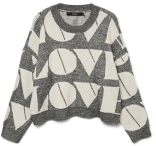 VERO MODA Vmlove Ls O-Neck Pullover Boo