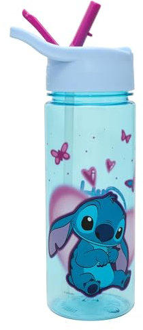Polar Gear Bouteilles d'eau personnalisées pour enfants par Stitch – Fournitures de rentrée scolaire – Bouteille d'eau pour filles – Bouteille d'eau pour tout-petits avec paille – Cadeaux