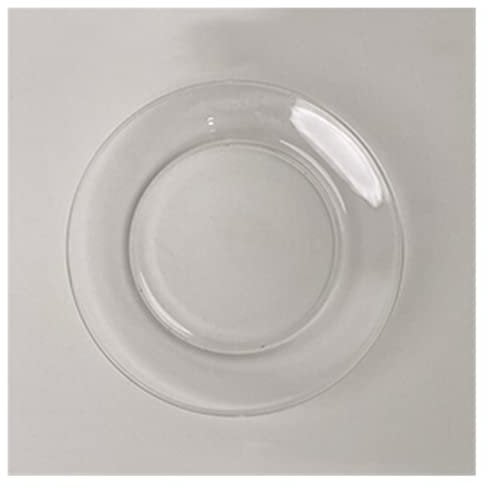 Assiettes Plates Assiette en verre trempé assiette transparente assiette à dessert aux fruits cuisine restaurant café assiette à dîner assiette plate en verre transparent Assiettes à Dîner(Petit)