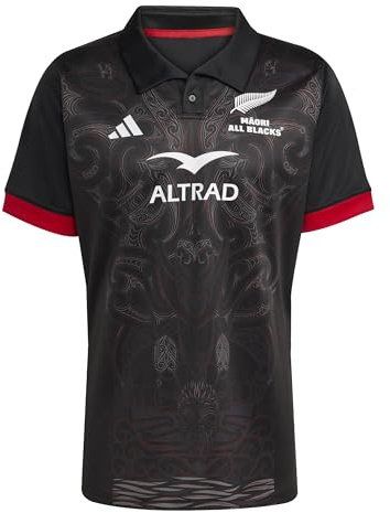 adidas Herren Maori All Blacks Home Men Shirt, All Black, L