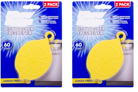 Dishwasher Freshener, Odour Neutraliser for Dishwashers, Long Lasting Fresh Scent, Easy Place Deodoriser for Clean Smelling Kitchen Appliance, (Pack of 2)