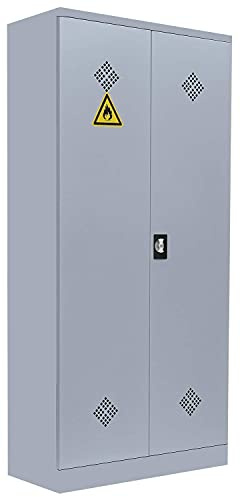 Lüllmann Umweltschrank Grau 195x92x42cm (HxBxT)