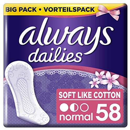 Always Twist & Flex Normal flexible Slipeinlagen mit Frischeduft, Normal mit Frischeduft, (8 x 58 Stück)
