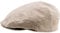 Sterkowski Derby Flatcap | 100% Leinen Super Leicht Herren Sommer Schiebermütze | Gatsby Sonnen Kappe Vintage Fisherhut Golf Cap Urbane Klassische Trendmütze Damen Retro Trucker Beige 56