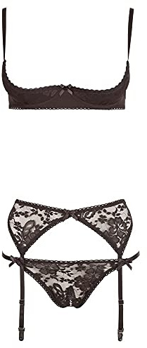Cottelli Collection Lingerie Hebe Set 75B/S 1er Pack(1 x 1 Stück), 22101851231, Schwarz