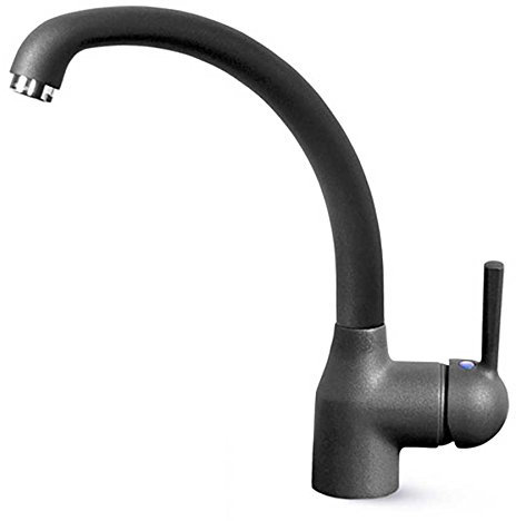 Elleci miscelatore cucina po foro 35 mm granitek antracite 59 - MGKPO59