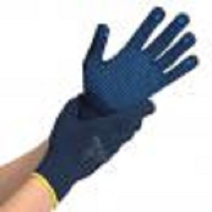 Baumwollhandschuhe PEARL, Größe: M, 20x12 Paar, blau