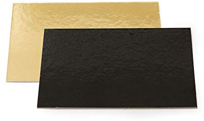 Decora 0932590 SET DI PIATTI DA TORTA ORO/NERO 20X30CM, 20 x 30 x 30 cm