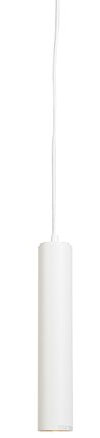 QAZQA - Modern Design-Pendelleuchte I Pendellampe I Hängelampe I Pendellampe I Pendelleuchte I Lampe I Leuchte Weiß GU10 50mm - Tuba Small I Wohnzimmer I Schlafzimmer - Stahl Zylinder I Länglich - LED