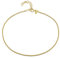 Amberta Bijoux - Chaîne Argent 925/1000 - Plaqué Or 18K - Bracelet de Cheville 1,5 mm aux Maille Gourmette - Réglable 22 à 25,5 cm - Facilement Ajustable