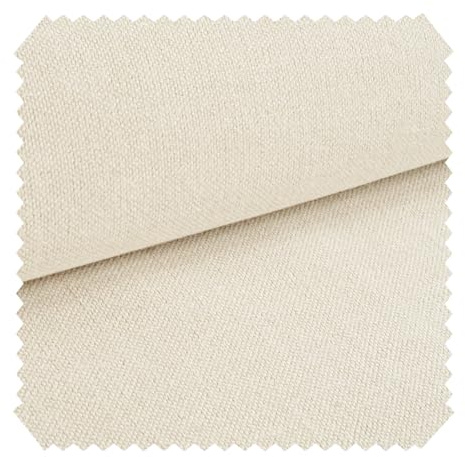 novely® REVELLO Abverkauf | Deko & Möbelstoff mit Baumwolle 02 Beige Creme | Premium Dekostoff | Leichter & atmungsaktiver Polsterstoff | Vorhänge, Architekturprojekte &Visuelle Inszenierungen