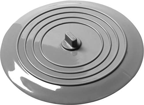 Werkzeyt Universal-Ablaufstopfen Ø 153 mm - Grau - Aus flexiblem Silikon - Besonders flach - Zum Abdichten handelsüblicher Abflüsse / Gummistopfen / Silikon-Stopfen / Abfluss-Stopper / ZYT184