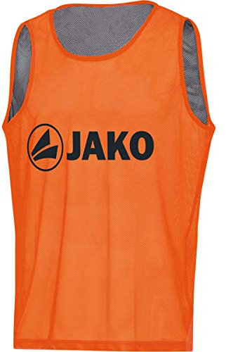 JAKO Herren Kennzeichnungshemd Reverse, Neonorange/Steingrau, S-M
