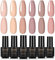 ROSALIND UV Nagellack Gel 7ml Nude farben Set,Gel Nail Polish für Nagel Design 6pcs Schellack Nagellack Starter set