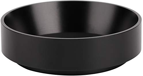 Dosierringe Aluminium-Kaffeepulver Dosierringe Trichter Mit Magnetischer Ersatzkaffeemaschine Zubehör Schwarz(51Mm)