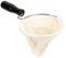 Coffee Filter Reusable Flannel Cloth Filter Washable Coffee Filter with Wooden Handle Handmade Coffee Filter for Cafe Home Office (L)