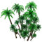 Wenrou 24 Pezzi Alberi Cocco Decorazione, Plastic Coconut Palm Tree, Palme da Cocco Modello Alberi, Albero in Cocco Albero Palma, ​Alberi per Modellismo Plastica, per Mini Landscape Landscape Design