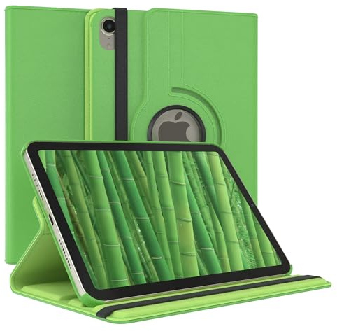 EAZY CASE - Tablet Hülle für iPad mini 6. Generation (2021) Schutzhülle 8.3 Zoll Smart Cover Tablet Case Rotationcase zum Aufstellen Klapphülle 360° drehbar mit Standfunktion Tasche Kunstleder Grün