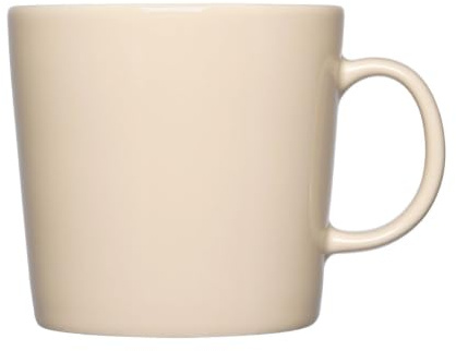 Iittala Teema Becher aus Porzellan in der Farbe Leinen mit einem Fassungsvermögen von 0,4L, 1061230