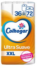 Colhogar® Ultra Soft XXL Toilettenpapier 36 = 72