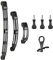 HSU Bras d'extension arqué en Aluminium pour GoPro Hero 12/11/10/9/8/7/6/5/4/3 et Autres caméras d'action