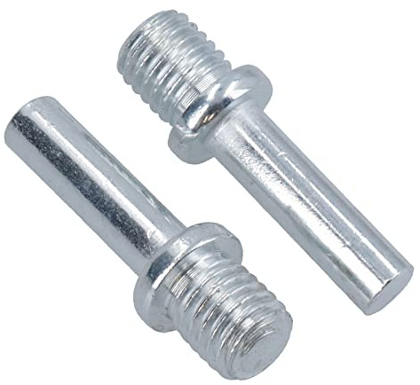Spindle Drill Adaptor M14 x 2 Threads with a 10mm (3/8in) Shaft 2pc Set Polishing