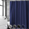 REDKEY Tenda Doccia Tessuto Antimuffa Impermeabile 120x200 cm per Vasca da Bagno, Poliestere Lavabile con 8 Ganci Antiruggine, Blu Scuro