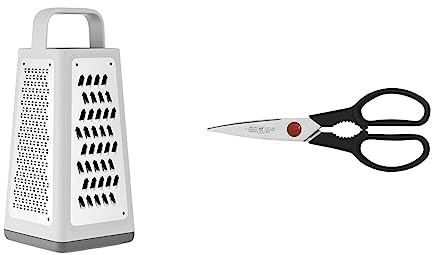 ZWILLING Z-Cut Vierkantreibe, Multifunktional, Edelstahlklinge & Twin L Vielzweckschere, Universalschere, 20 cm, Rostfreier Spezialstahl/Kunststoff, Schwarz