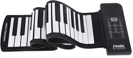 Roll Up Piano, 61 Tasten Tragbares Keyboard Piano, Roll Up Flexible Silikon Piano Keyboard, Elektronische Digital Music Keyboard Piano, Für Anfänger Erwachsene