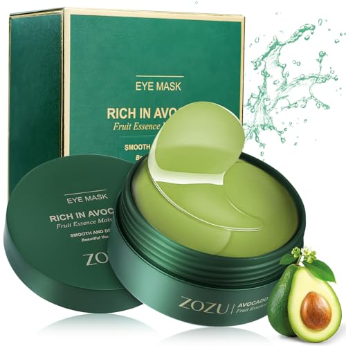 LOPHE Augenpads, 60pcs Eye Pads Wiederverwendbar, Augenpads gegen Augenringe Tränensäcke Falten Puffiness, Feuchtigkeitsspendende Eye Patch Augenmaske, entfernen Augenpflege AntiAging Augen Pads(Grün)