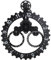 Topiky Wanduhr mit Beweglichen Zahnrädern, Große Moderne Uhren für Wohnzimmerdekoration, Vintage Industrieuhr mit Freiliegendem Zahnrad, Batteriebetrieben (Black)