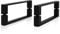 CKB 2 Paar Duschgriffe, doppelseitige Griffe für Glastüren, Lochabstand 145mm, geeignet für 5-8mm Glas, Matt Schwarz