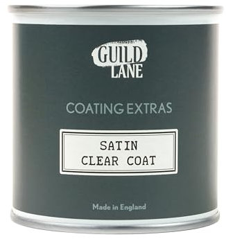 Guild Lane - Satin Clear Top Coat - Non-Yellowing Protective Acrylic Paint Sealer for Easy Application, Exceptional Coverage - Multi-Surface, Non-Toxic Clear Waterproofing Paint - 250ml