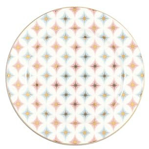GreenGate Teller KLEIN Novella Weiß mit Sternen 15 cm Dessertteller