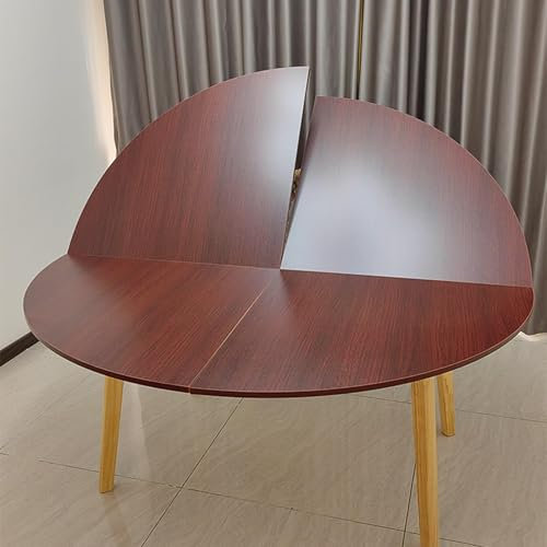 CYPOSLDN Wasserdichter Runder Klapptisch Für Drinnen Und Draußen, Nur Große, Runde, Klappbare Tischplatte, Runde Tischplatte Aus Holz, Platzsparend,160cm,A